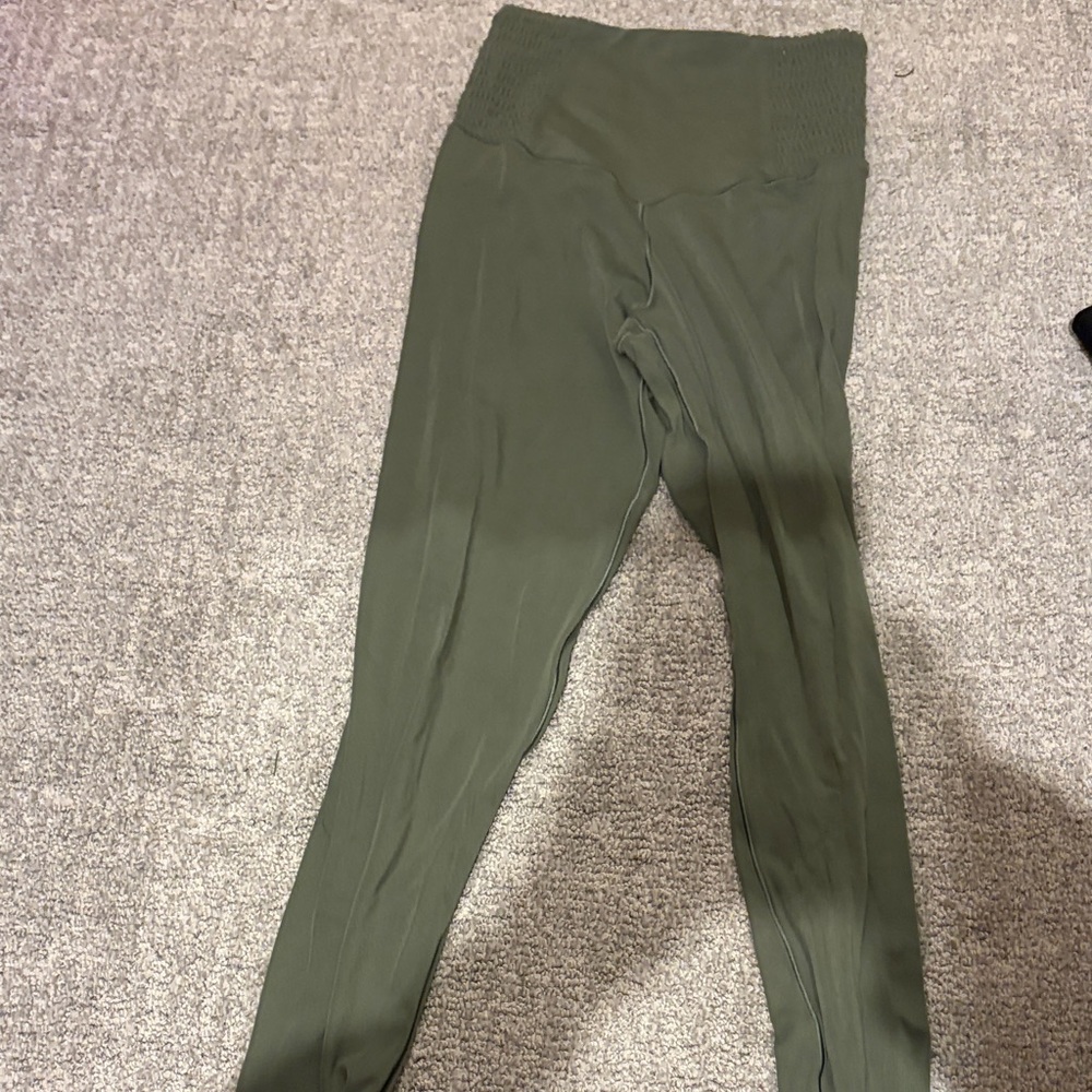Aerie Forest Green High-Rise Leggings